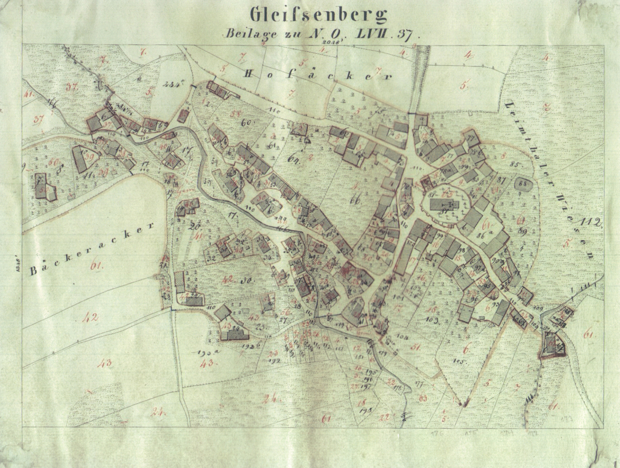 Karte von 1837