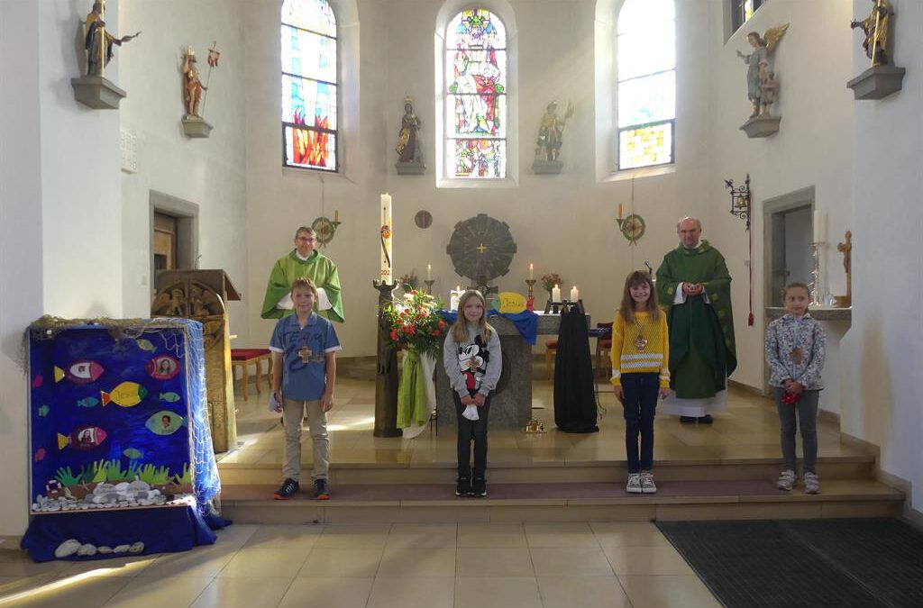 Vier Kommunionkinder für Gleißenberg vorgestellt