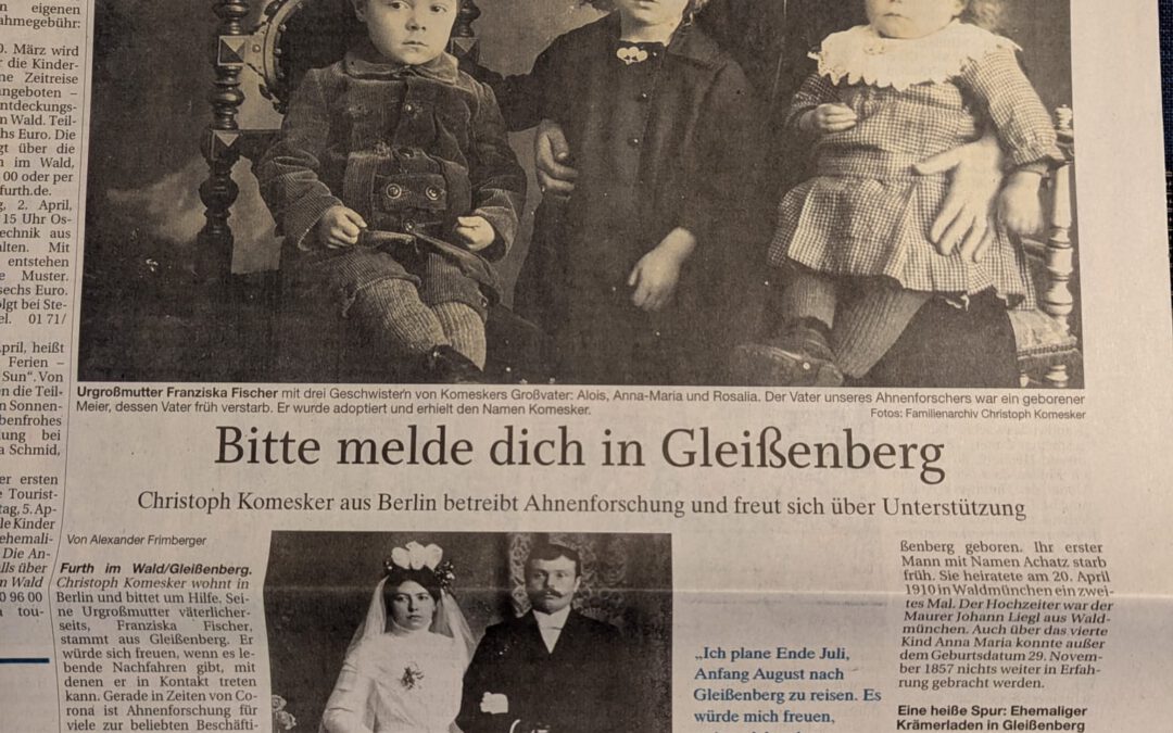 Bitte melde dich in Gleißenberg