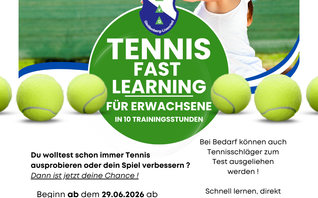 Tennis Fast Learning für Erwachsene – Jetzt einsteigen!